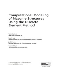 صورة الغلاف: Computational Modeling of Masonry Structures Using the Discrete Element Method 9781522502319