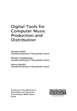 Cover image: Digital Tools for Computer Music Production and Distribution 9781522502647