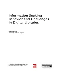 表紙画像: Information Seeking Behavior and Challenges in Digital Libraries 9781522502968