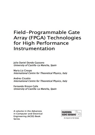 Imagen de portada: Field-Programmable Gate Array (FPGA) Technologies for High Performance Instrumentation 9781522502999
