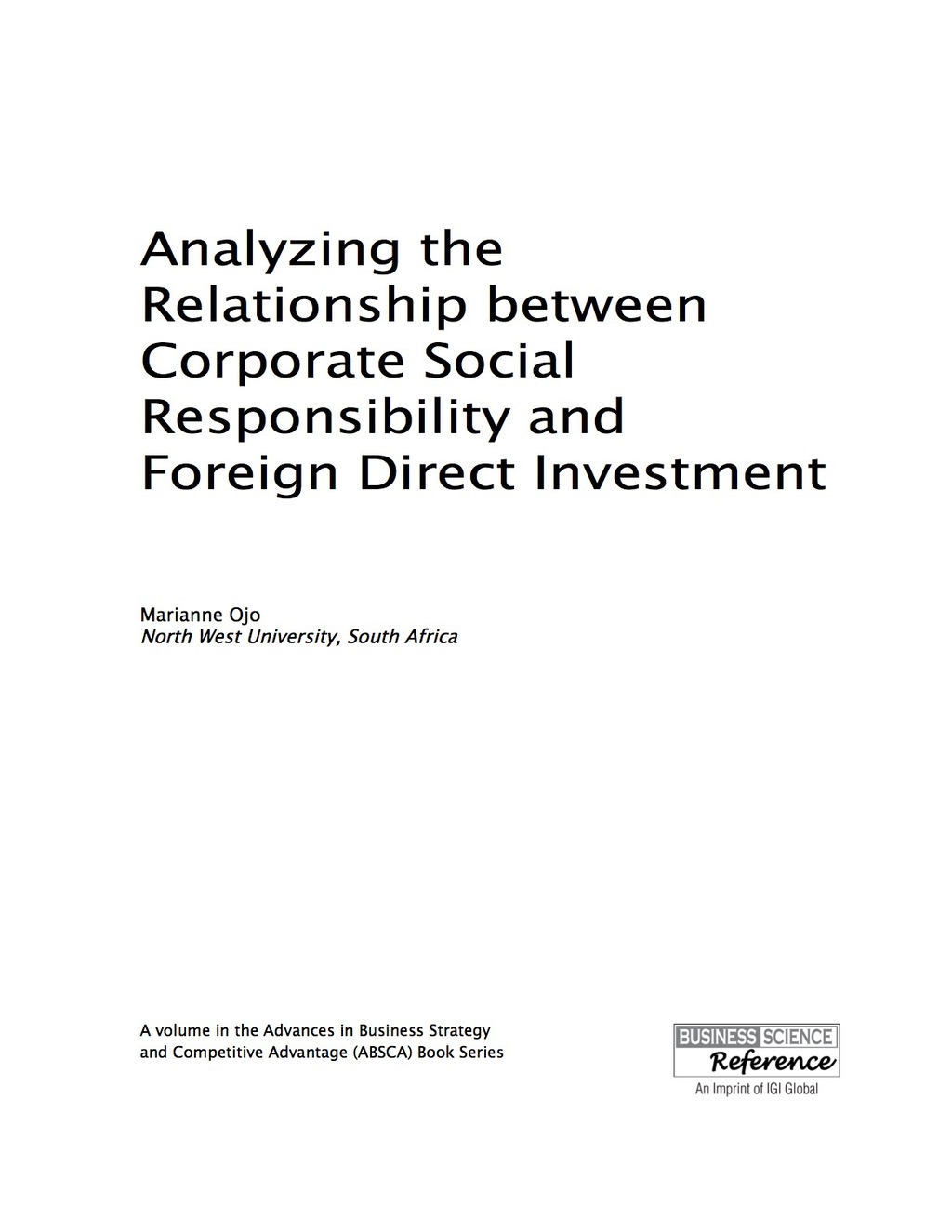 Analyzing the Relationship between Corporate Social Responsibility and Foreign Direct Investment