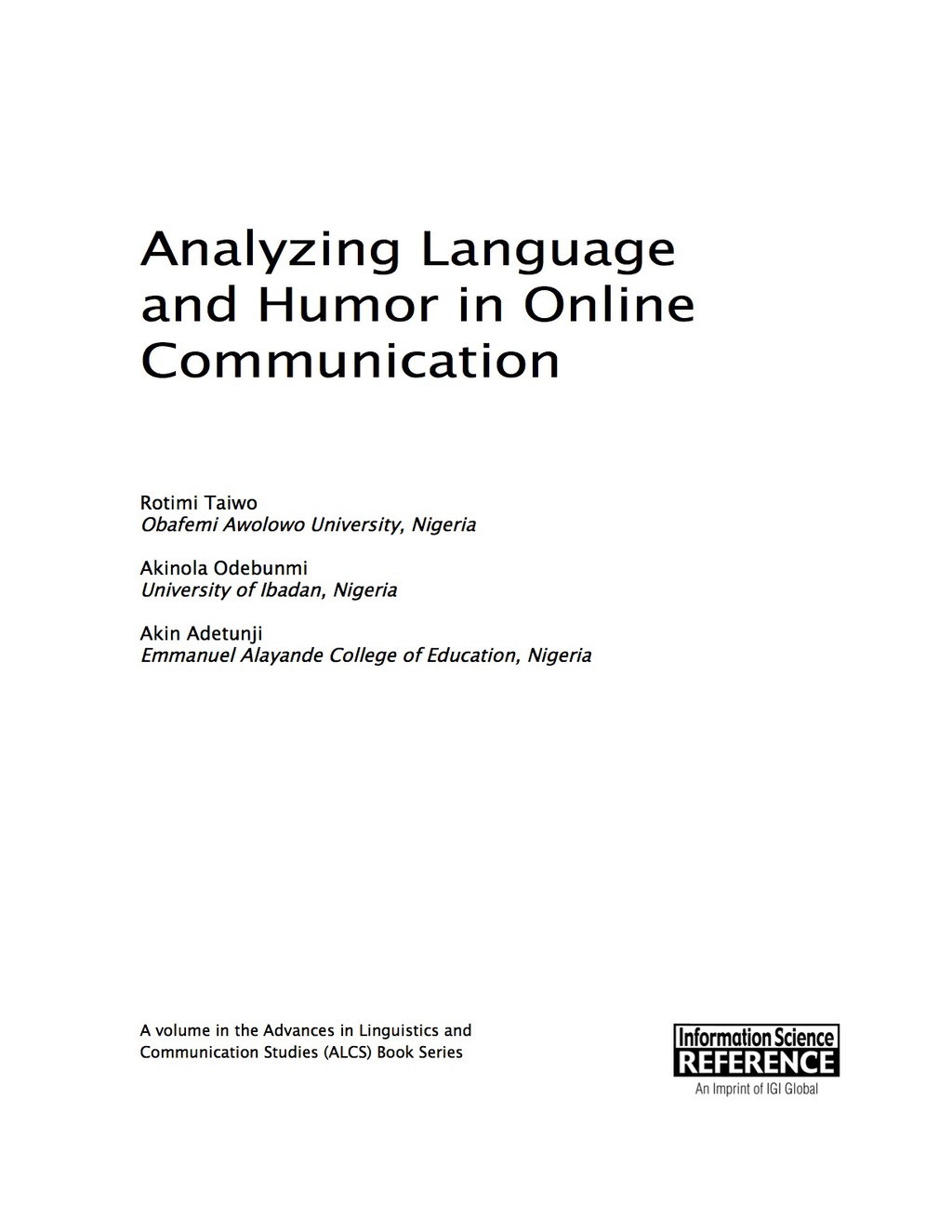 Analyzing Language and Humor in Online Communication