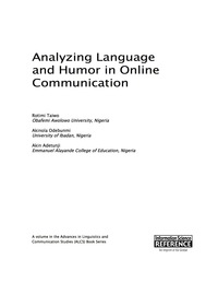Imagen de portada: Analyzing Language and Humor in Online Communication 9781522503385