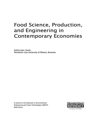 Cover image: Food Science, Production, and Engineering in Contemporary Economies 9781522503415
