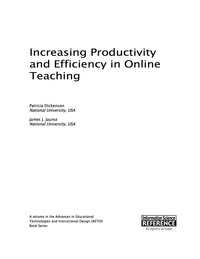 صورة الغلاف: Increasing Productivity and Efficiency in Online Teaching 9781522503477