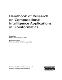 Imagen de portada: Handbook of Research on Computational Intelligence Applications in Bioinformatics 9781522504276