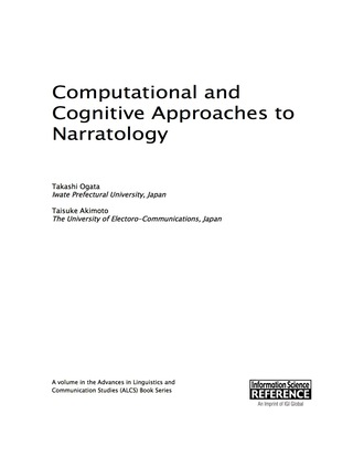 Imagen de portada: Computational and Cognitive Approaches to Narratology 9781522504320
