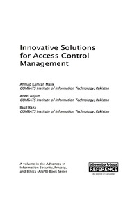 صورة الغلاف: Innovative Solutions for Access Control Management 9781522504481
