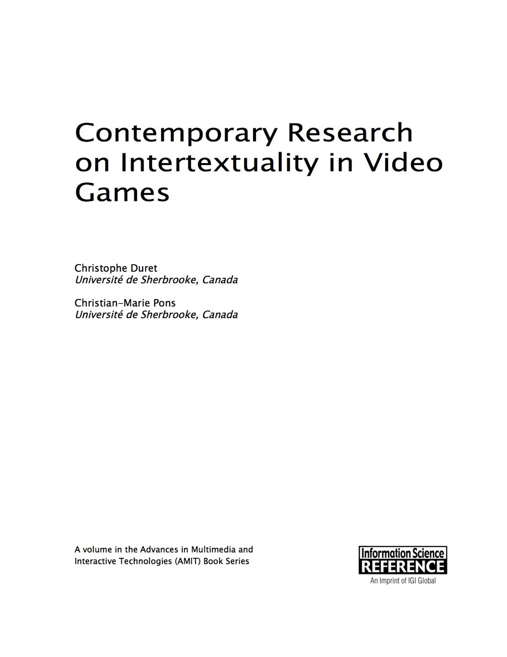 Contemporary Research on Intertextuality in Video Games