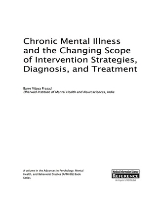 صورة الغلاف: Chronic Mental Illness and the Changing Scope of Intervention Strategies, Diagnosis, and Treatment 9781522505198