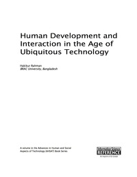 Imagen de portada: Human Development and Interaction in the Age of Ubiquitous Technology 9781522505563