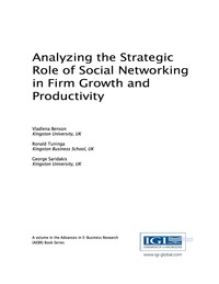 صورة الغلاف: Analyzing the Strategic Role of Social Networking in Firm Growth and Productivity 9781522505594