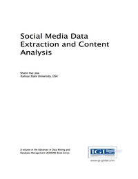 صورة الغلاف: Social Media Data Extraction and Content Analysis 9781522506485