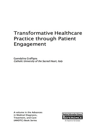 Imagen de portada: Transformative Healthcare Practice through Patient Engagement 9781522506638