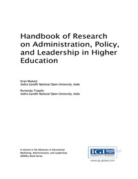 Imagen de portada: Handbook of Research on Administration, Policy, and Leadership in Higher Education 9781522506720