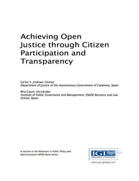 Cover image: Achieving Open Justice through Citizen Participation and Transparency 9781522507178