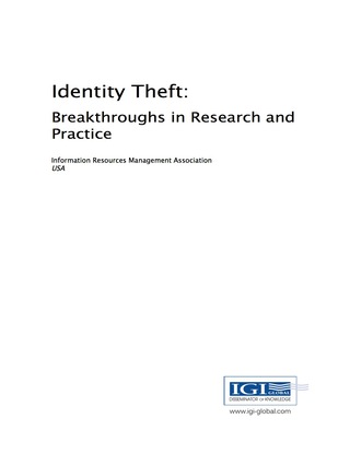 Omslagafbeelding: Identity Theft: Breakthroughs in Research and Practice 9781522508083