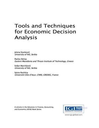 Cover image: Tools and Techniques for Economic Decision Analysis 9781522509592