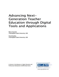Imagen de portada: Advancing Next-Generation Teacher Education through Digital Tools and Applications 9781522509653