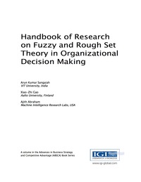 صورة الغلاف: Handbook of Research on Fuzzy and Rough Set Theory in Organizational Decision Making 9781522510086