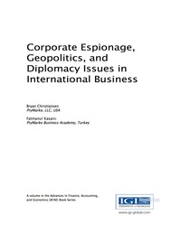 Cover image: Corporate Espionage, Geopolitics, and Diplomacy Issues in International Business 9781522510314