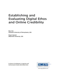Imagen de portada: Establishing and Evaluating Digital Ethos and Online Credibility 9781522510727