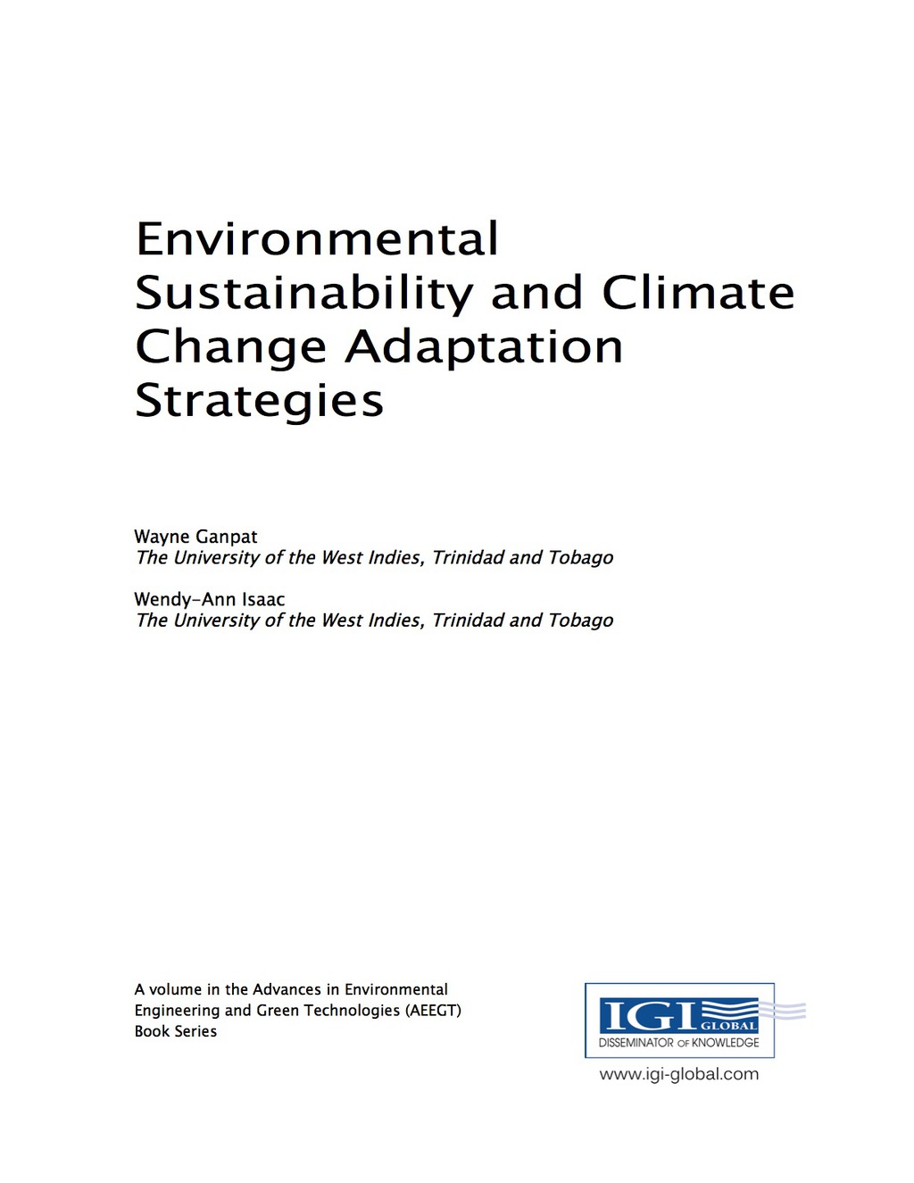 Environmental Sustainability and Climate Change Adaptation Strategies