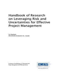 Cover image: Handbook of Research on Leveraging Risk and Uncertainties for Effective Project Management 9781522517900