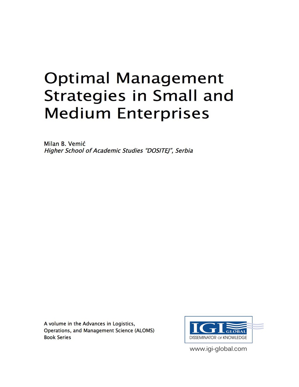 ISBN 9781522519492 product image for Optimal Management Strategies in Small and Medium Enterprises (eBook) | upcitemdb.com