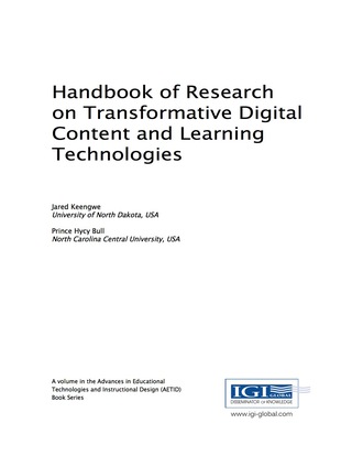 Cover image: Handbook of Research on Transformative Digital Content and Learning Technologies 9781522520009