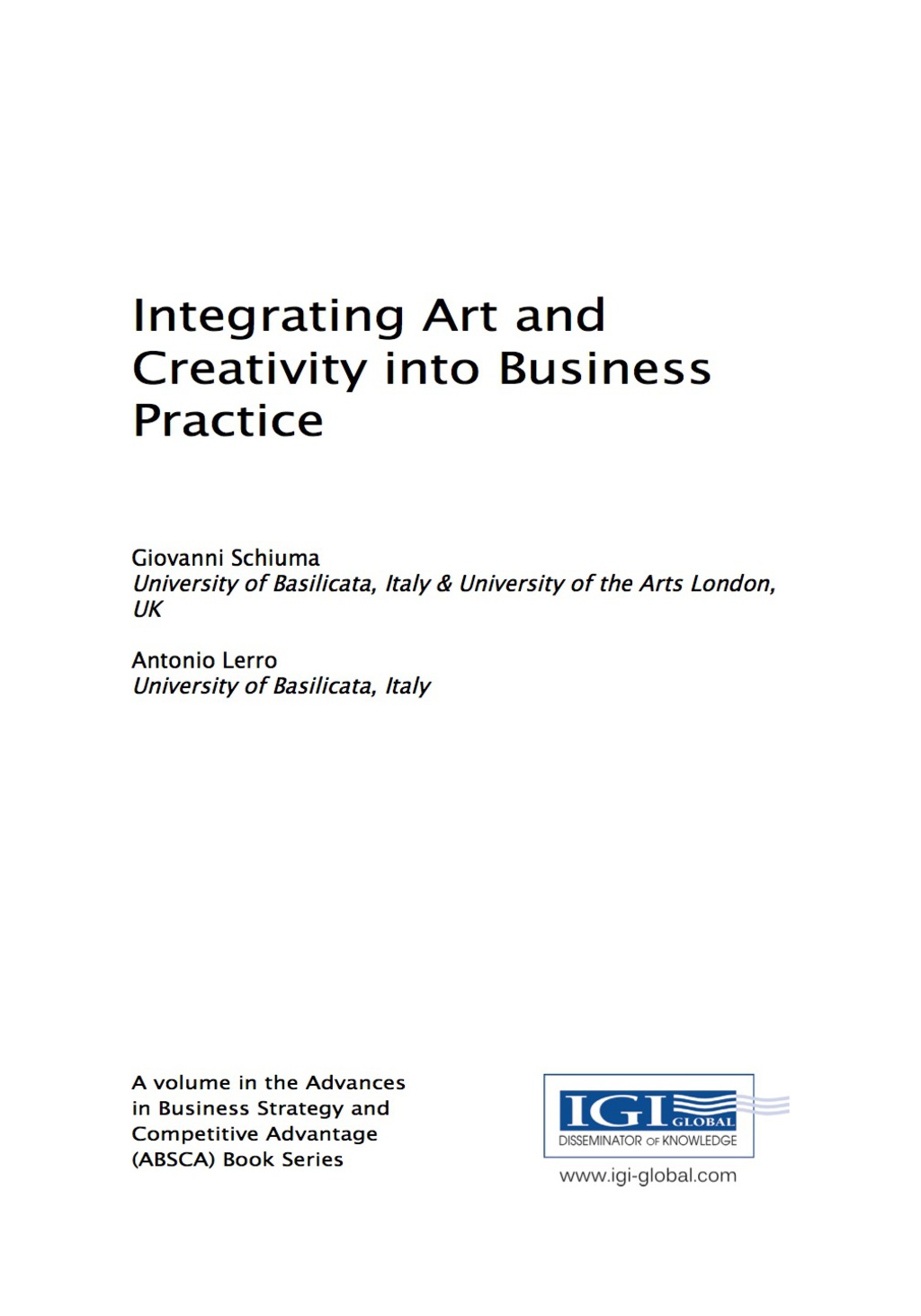 Integrating Art and Creativity into Business Practice