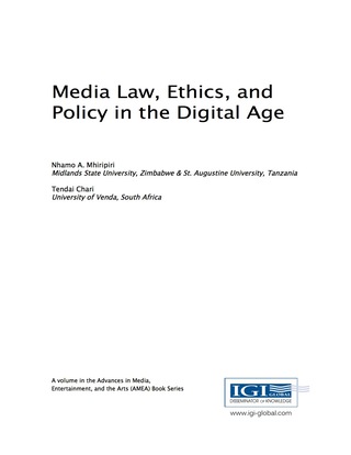 Cover image: Media Law, Ethics, and Policy in the Digital Age 9781522520955
