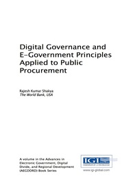 表紙画像: Digital Governance and E-Government Principles Applied to Public Procurement 9781522522034