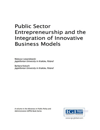 Imagen de portada: Public Sector Entrepreneurship and the Integration of Innovative Business Models 9781522522157