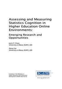 صورة الغلاف: Assessing and Measuring Statistics Cognition in Higher Education Online Environments 9781522524205