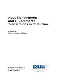 Imagen de portada: Apps Management and E-Commerce Transactions in Real-Time 9781522524496