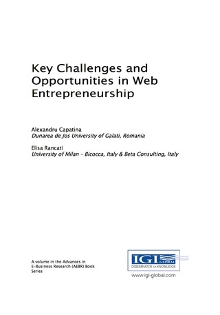 Cover image: Key Challenges and Opportunities in Web Entrepreneurship 9781522524663