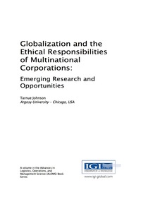Imagen de portada: Globalization and the Ethical Responsibilities of Multinational Corporations 9781522525349