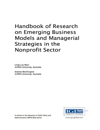 Cover image: Handbook of Research on Emerging Business Models and Managerial Strategies in the Nonprofit Sector 9781522525370