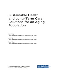 Imagen de portada: Sustainable Health and Long-Term Care Solutions for an Aging Population 9781522526339