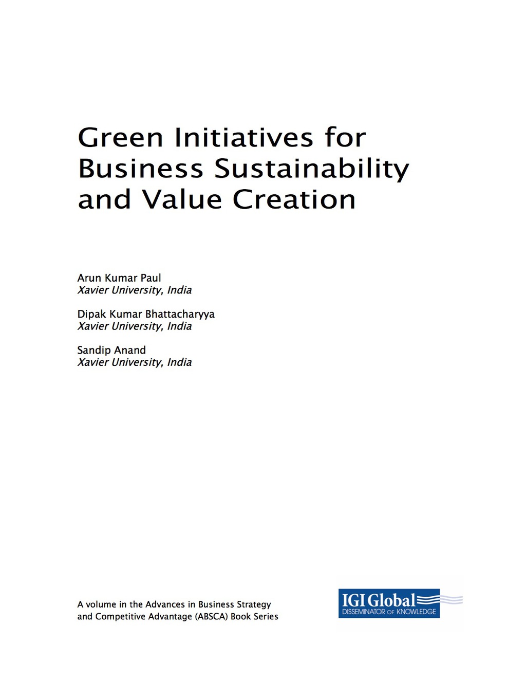 Green Initiatives for Business Sustainability and Value Creation