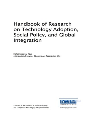 Omslagafbeelding: Handbook of Research on Technology Adoption, Social Policy, and Global Integration 9781522526681
