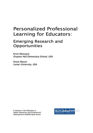 Imagen de portada: Personalized Professional Learning for Educators: Emerging Research and Opportunities 9781522526858
