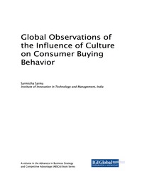 Imagen de portada: Global Observations of the Influence of Culture on Consumer Buying Behavior 9781522527275