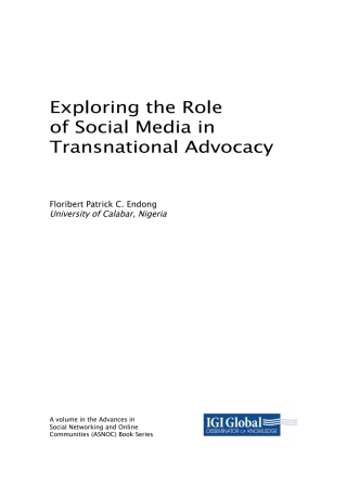Cover image: Exploring the Role of Social Media in Transnational Advocacy 9781522528548