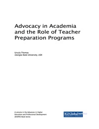 Imagen de portada: Advocacy in Academia and the Role of Teacher Preparation Programs 9781522529064