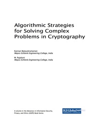 Cover image: Algorithmic Strategies for Solving Complex Problems in Cryptography 9781522529156