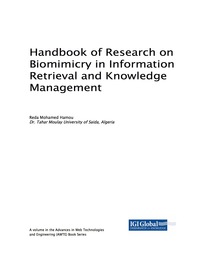 صورة الغلاف: Handbook of Research on Biomimicry in Information Retrieval and Knowledge Management 9781522530046
