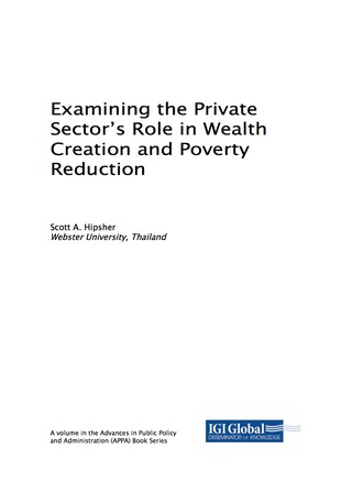 Cover image: Examining the Private Sector's Role in Wealth Creation and Poverty Reduction 9781522531173