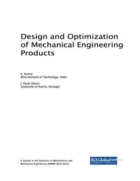 Imagen de portada: Design and Optimization of Mechanical Engineering Products 9781522534013